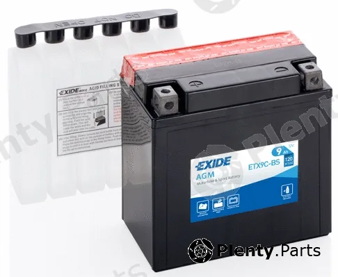 Fulmen ETX9C-BS — Starter Battery EXIDE AGM