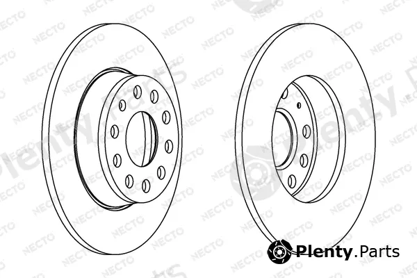 Necto WN1551 — Brake Disc ALTA PRESTACION