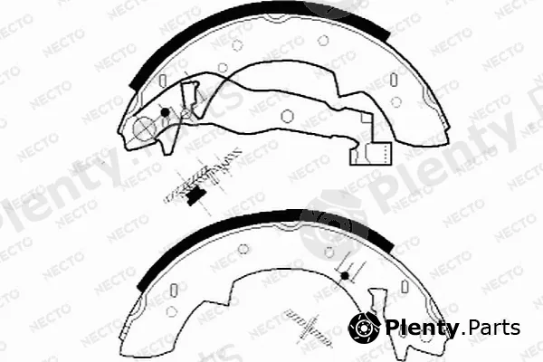 Necto N1042 — Brake Shoe Set ALTA PRESTACION
