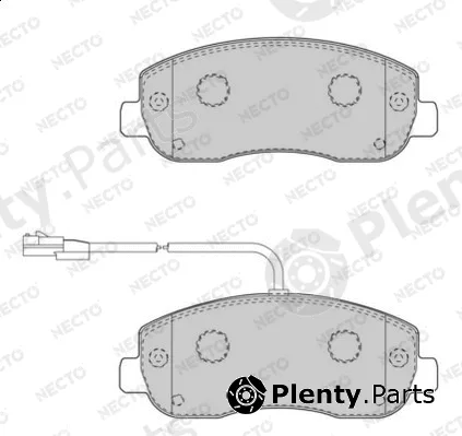 Necto FD7508V — Brake Pad Set, disc brake ALTA PRESTACION