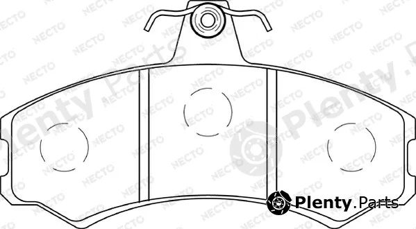 Necto FD7428A — Brake Pad Set, disc brake ALTA PRESTACION