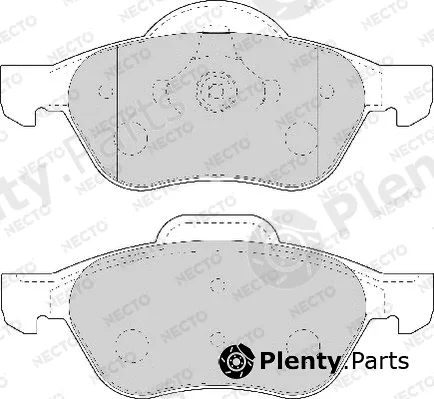 Necto FD7010A — Brake Pad Set, disc brake ALTA PRESTACION