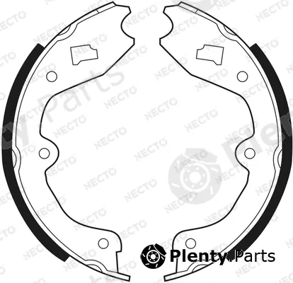 Necto N1560 — Brake Shoe Set, parking brake ALTA PRESTACION