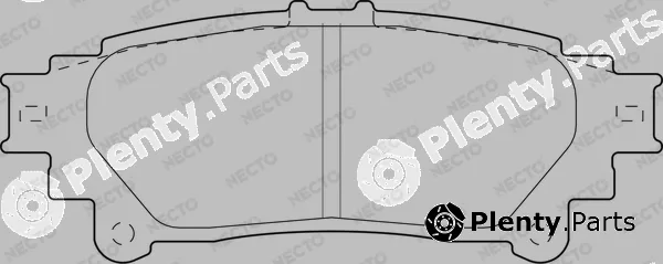 Necto FD7537A — Brake Pad Set, disc brake ALTA PRESTACION