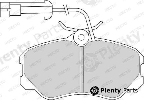 Necto FD6241A — Brake Pad Set, disc brake ALTA PRESTACION