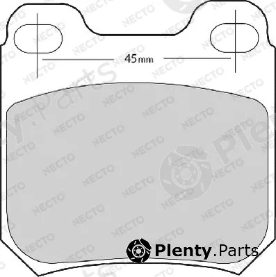 Necto FD6287A — Brake Pad Set, disc brake ALTA PRESTACION