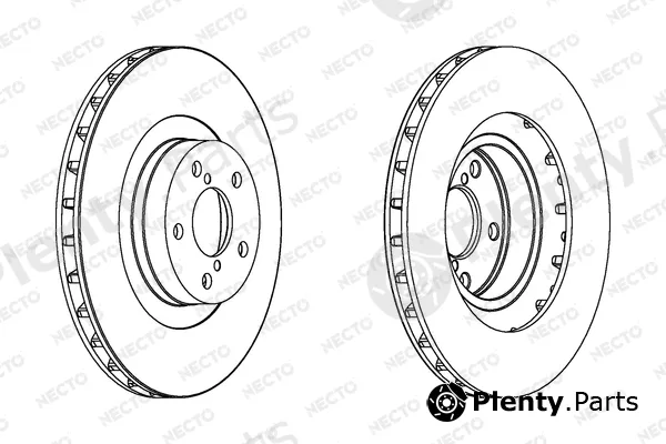 Necto WN1197 — Brake Disc ALTA PRESTACION