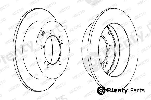Necto WN1368 — Brake Disc ALTA PRESTACION