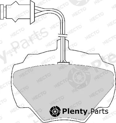 Necto FD6138A — Brake Pad Set, disc brake ALTA PRESTACION