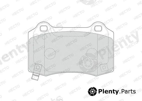Necto FD7649A — Brake Pad Set, disc brake ALTA PRESTACION