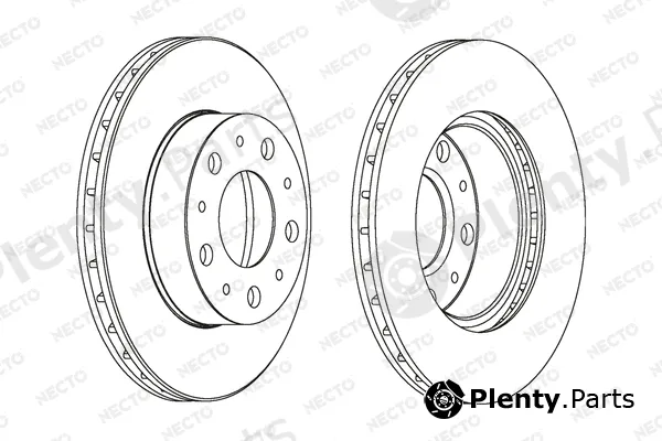 Necto WN1194 — Brake Disc ALTA PRESTACION