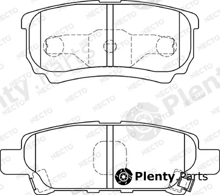 Necto FD7215A — Brake Pad Set, disc brake ALTA PRESTACION