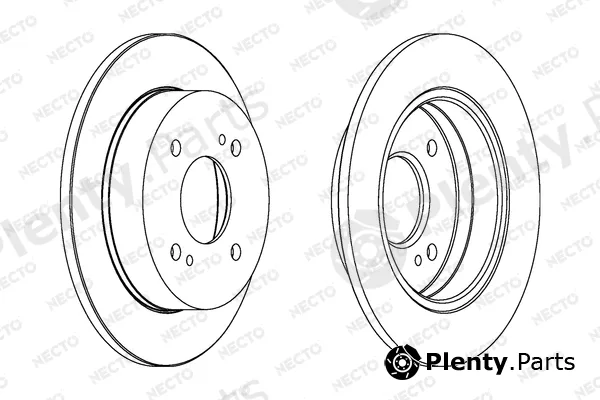 Necto WN1032 — Brake Disc ALTA PRESTACION