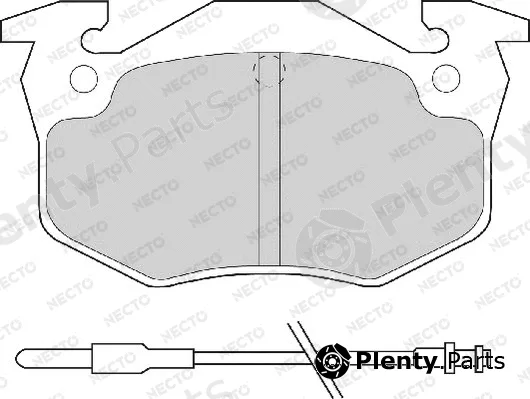 Necto FD6065A — Brake Pad Set, disc brake ALTA PRESTACION