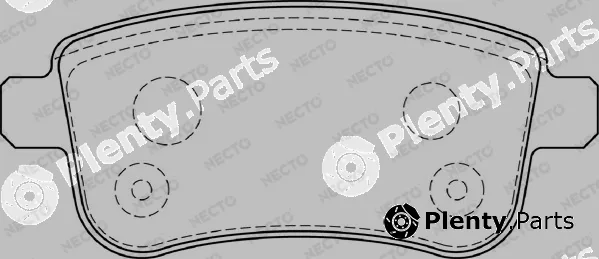Necto FD7393A — Brake Pad Set, disc brake ALTA PRESTACION
