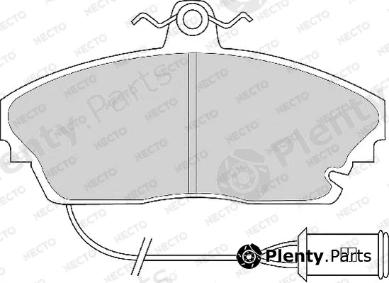 Necto FD6340A — Brake Pad Set, disc brake ALTA PRESTACION