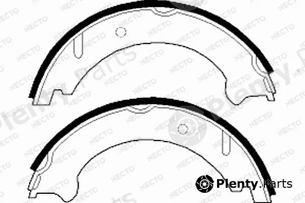 Necto N1650 — Brake Shoe Set, parking brake ALTA PRESTACION