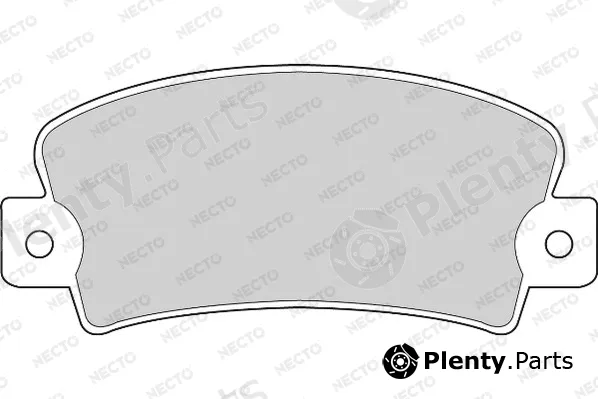 Necto FD605A — Brake Pad Set, disc brake ALTA PRESTACION