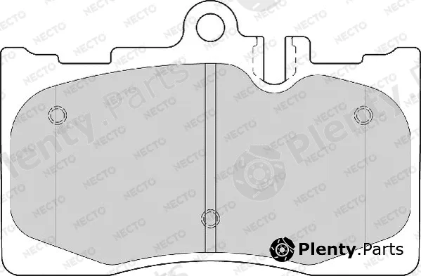 Necto FD7100A — Brake Pad Set, disc brake ALTA PRESTACION