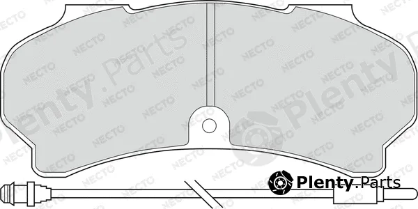 Necto FD6108V — Brake Pad Set, disc brake ALTA PRESTACION