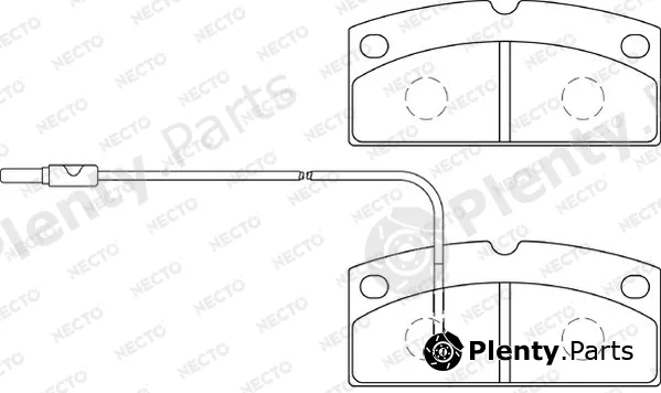 Necto FD7474A — Brake Pad Set, disc brake ALTA PRESTACION