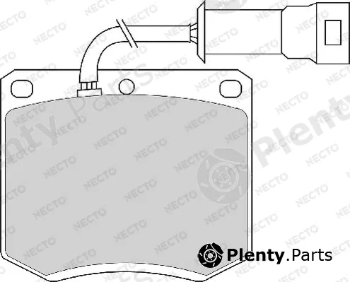 Necto FD4162A — Brake Pad Set, disc brake ALTA PRESTACION