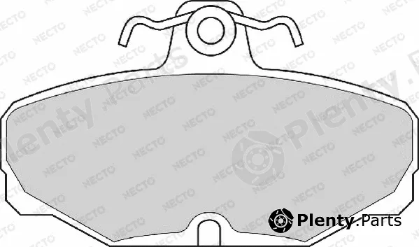 Necto FD6311A — Brake Pad Set, disc brake ALTA PRESTACION