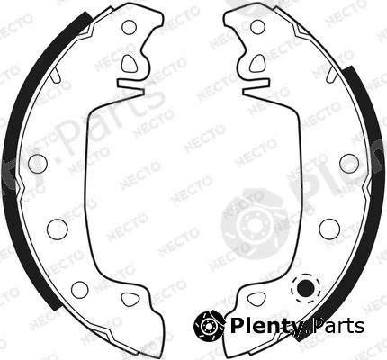 Necto N1033 — Brake Shoe Set ALTA PRESTACION