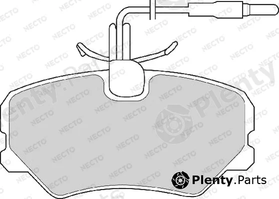 Necto FD2405A — Brake Pad Set, disc brake ALTA PRESTACION