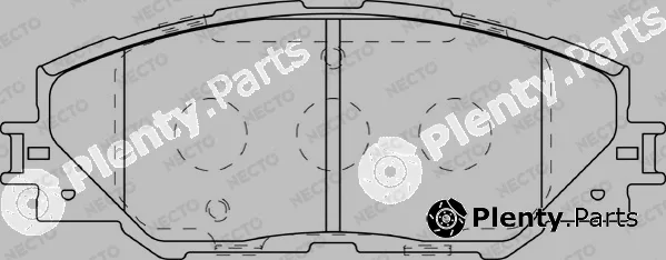 Necto FD7380A — Brake Pad Set, disc brake ALTA PRESTACION
