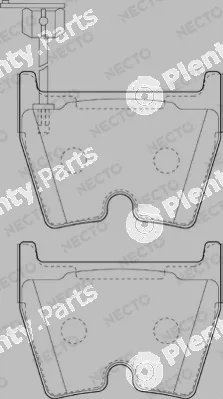Necto FD7382A — Brake Pad Set, disc brake ALTA PRESTACION