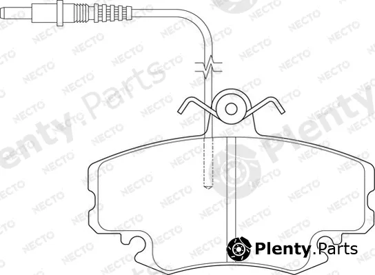 Necto FD6324A — Brake Pad Set, disc brake ALTA PRESTACION
