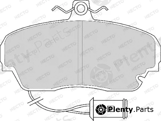Necto FD6218A — Brake Pad Set, disc brake ALTA PRESTACION