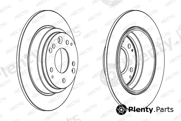 Necto WN1034 — Brake Disc ALTA PRESTACION