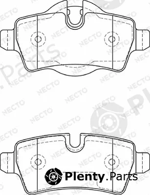 Necto FD7315A — Brake Pad Set, disc brake ALTA PRESTACION