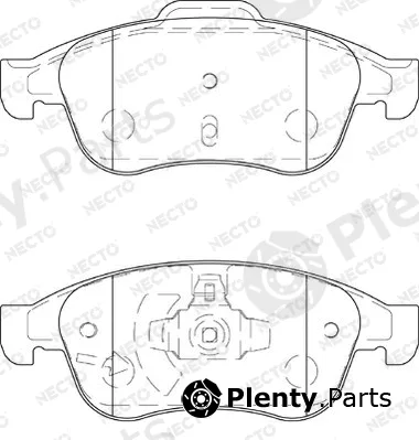 Necto FD7391A — Brake Pad Set, disc brake ALTA PRESTACION