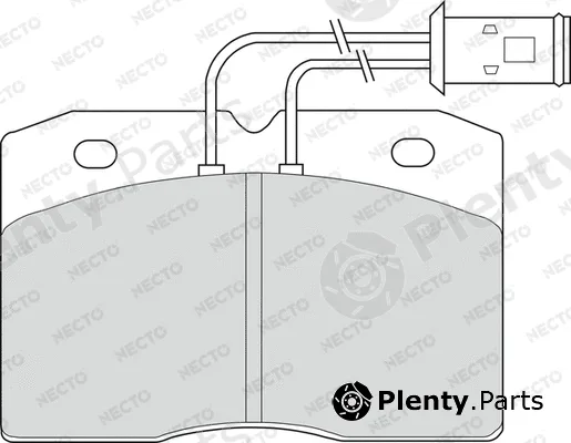 Necto FD6139V — Brake Pad Set, disc brake ALTA PRESTACION