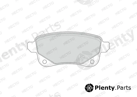 Necto FD7668A — Brake Pad Set, disc brake ALTA PRESTACION
