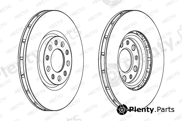 Necto WN1399 — Brake Disc ALTA PRESTACION