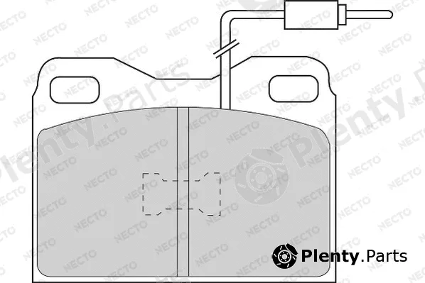 Necto FD6164A — Brake Pad Set, disc brake ALTA PRESTACION