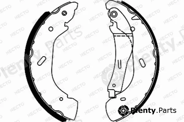 Necto N1656 — Brake Shoe Set ALTA PRESTACION
