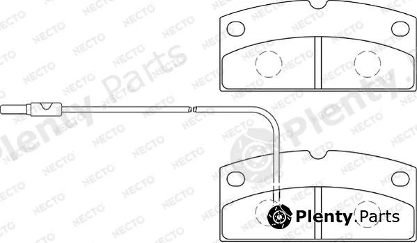 Necto FD7475A — Brake Pad Set, disc brake ALTA PRESTACION