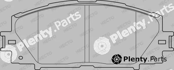 Necto FD7483A — Brake Pad Set, disc brake ALTA PRESTACION