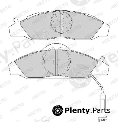 Necto FD6792A — Brake Pad Set, disc brake ALTA PRESTACION