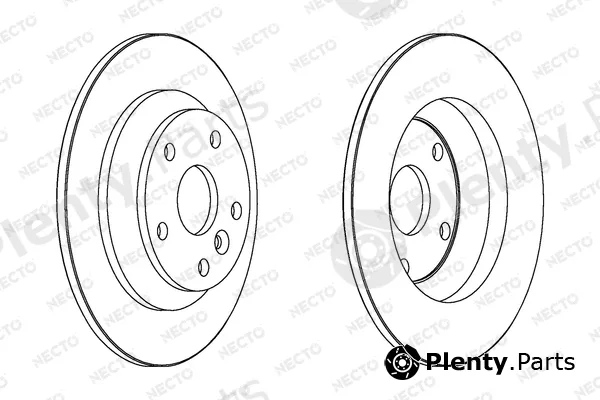 Necto WN1535 — Brake Disc ALTA PRESTACION