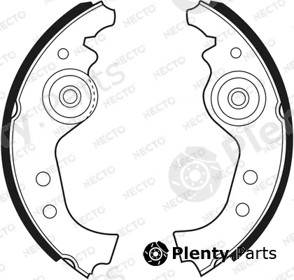 Necto N1055 — Brake Shoe Set ALTA PRESTACION