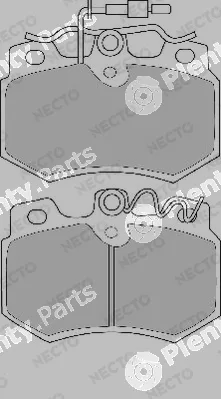 Necto FD250A — Brake Pad Set, disc brake ALTA PRESTACION