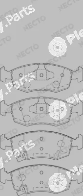 Necto FD7538A — Brake Pad Set, disc brake ALTA PRESTACION