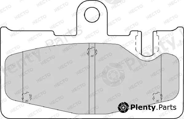 Necto FD7099A — Brake Pad Set, disc brake ALTA PRESTACION