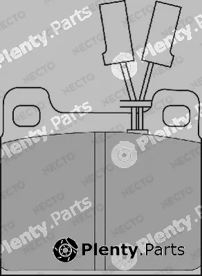 Necto FD4157A — Brake Pad Set, disc brake ALTA PRESTACION